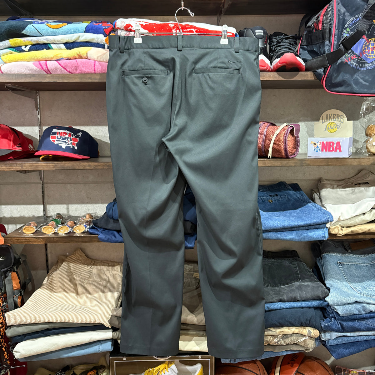 NIKE GOLF Polyester Slacks Gray Size 35×30