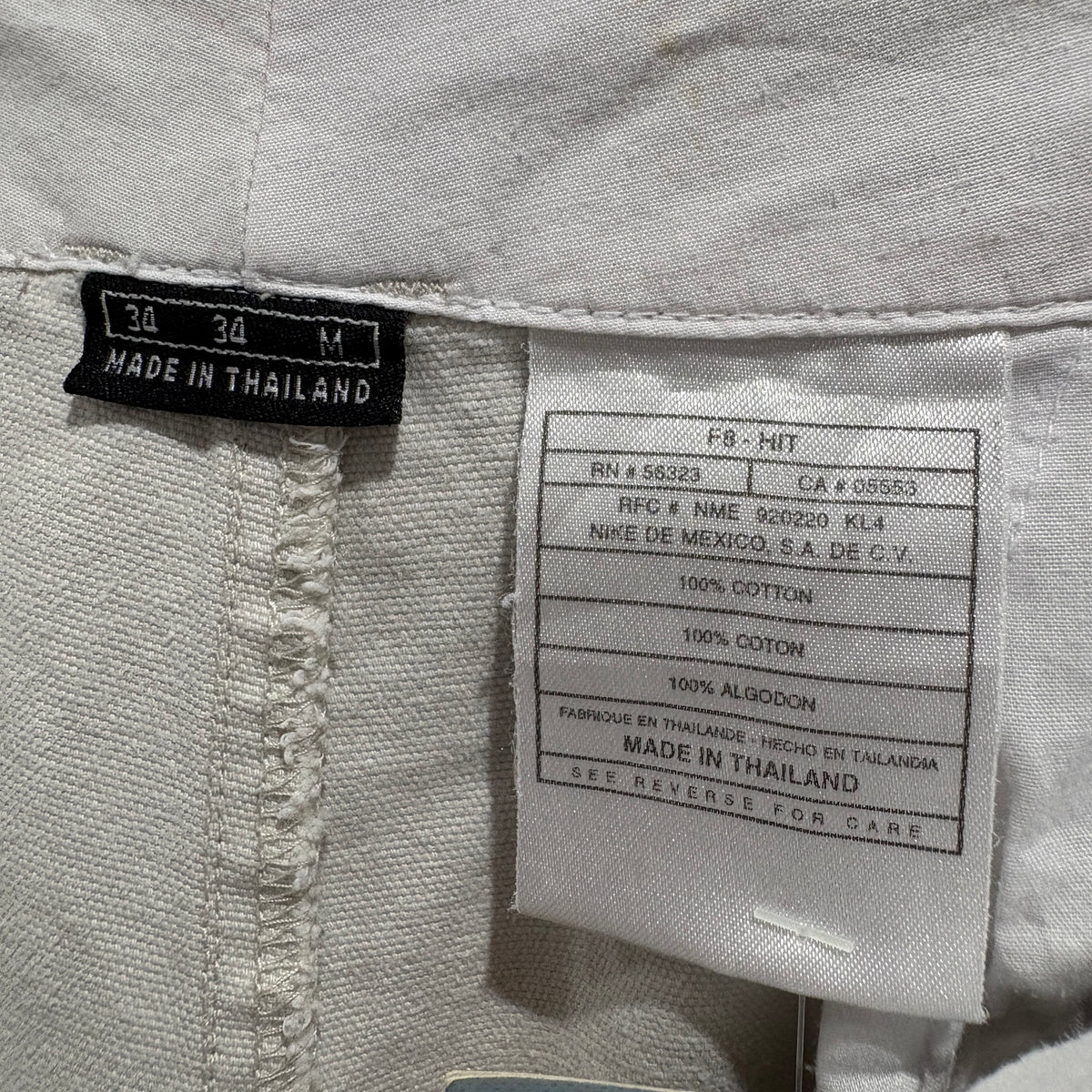 00s NIKE GOLF Tiger Woods Chino Shorts W34 White