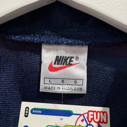 90s Late NIKE Half-Zip Game Shirt L Blue