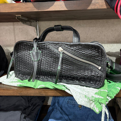 【00s NIKE 100% Leather Woven Bag】