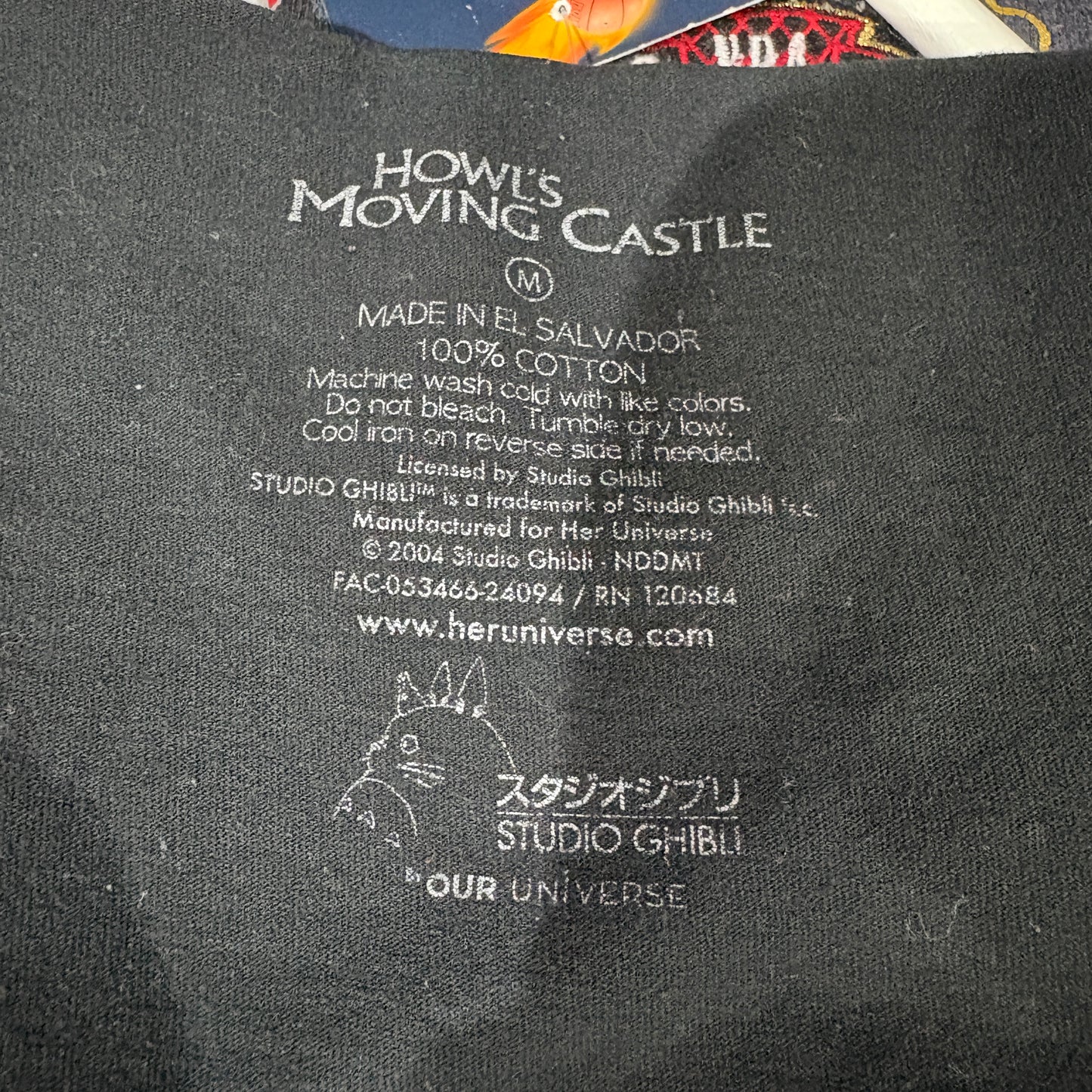 【00s "HOWL'S MOVING CASTLE" Movie T-shirt】　ハウルの動く城
