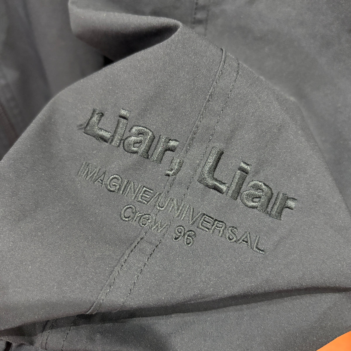 90s NIKE CLIMA-FIT "LIAR LIAR" 1996 Movie Crew Jacket L
