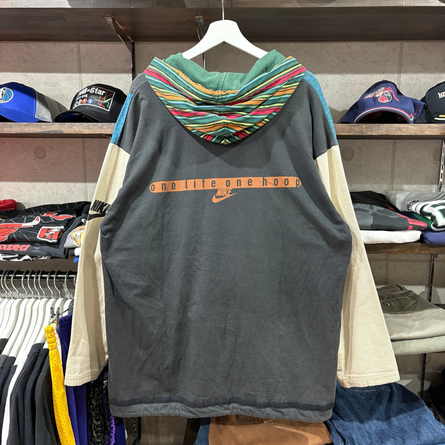 90s NIKE ALLEY HOOPS foul free apparel フードパーカー