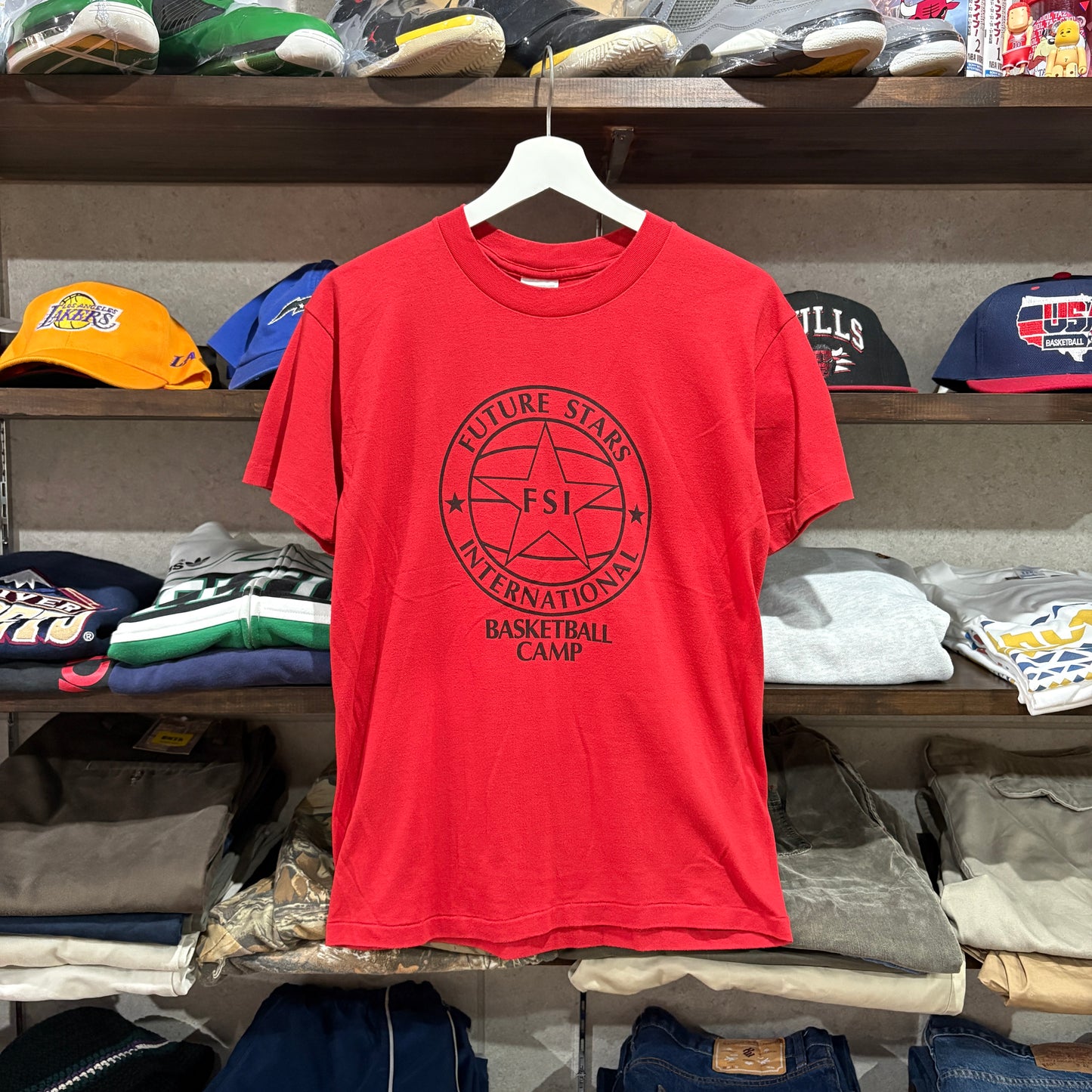 【90s / Nike / "FSI Basketball Camp" T-Shirt / M】