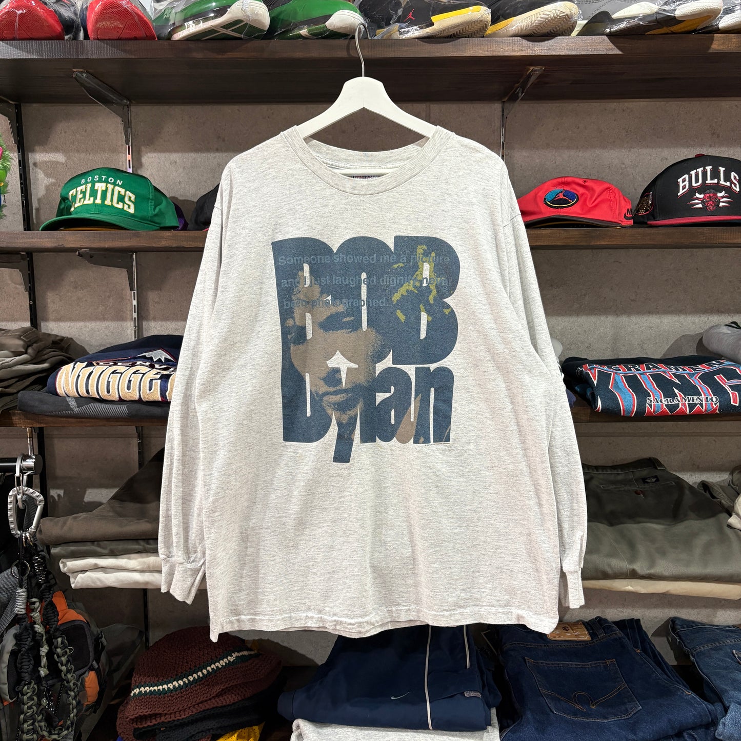 【90s / Bob Dylan / music / L/S Tee / XL】