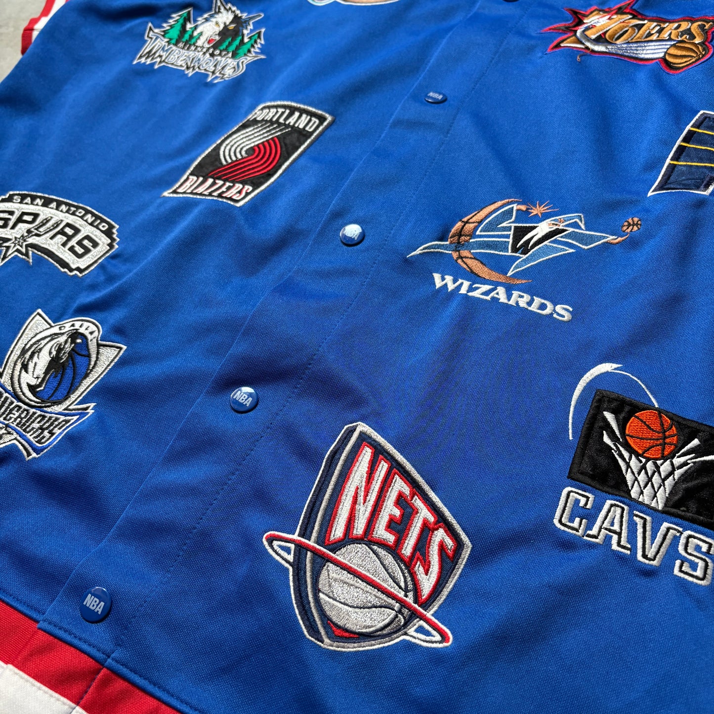 unique NBA Special 00’s NBA All Teams Patch Jacket　ゲームシャツ