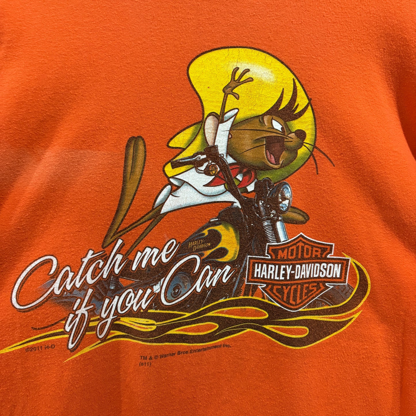 【2011 / Harley-Davidson × Warner Bros. / Long Sleeve T-Shirt / L】