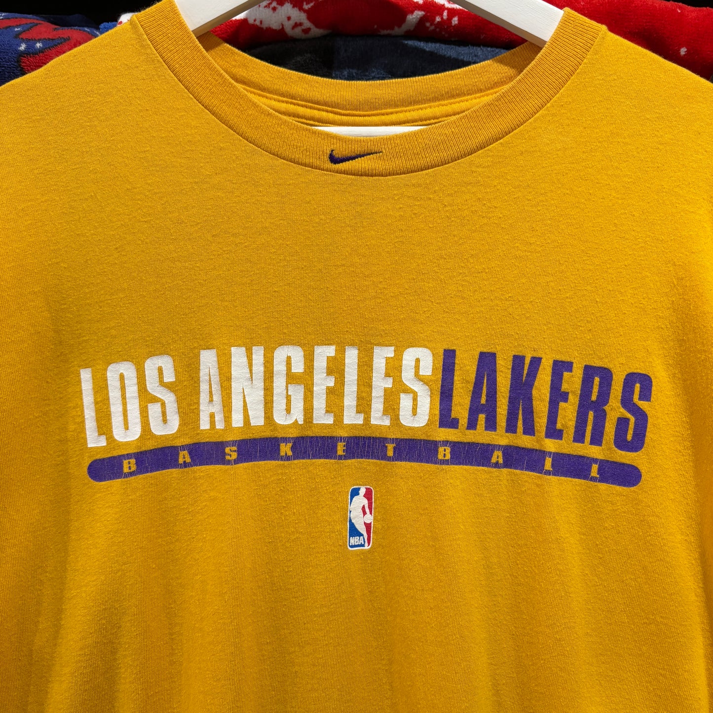 【90s NIKE "LOS ANGELES LAKERS" Print T-Shirt】