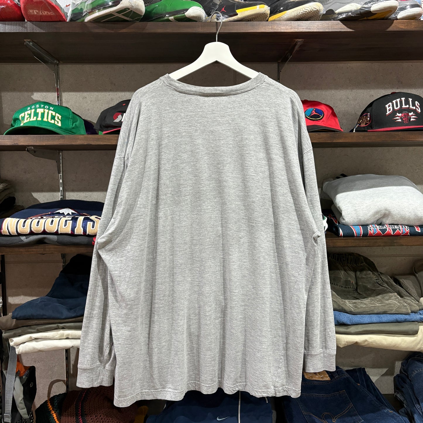 【00s / Sean John / Script Logo Embroidered L/S Tee / 2XL】