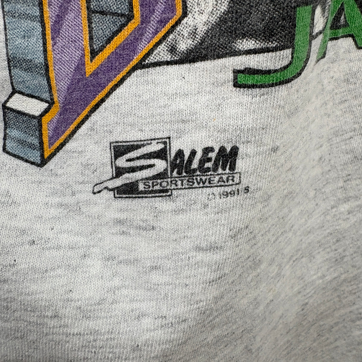 91s SALEM Utah Jazz Karl Malone Graphic Tee L
