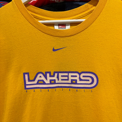 【90s~00s NIKE "LOS ANGELES LAKERS" Print T-Shirt】