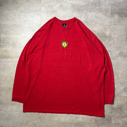 00s NIKE JORDAN フェラーリロゴ　ロンT　XXL