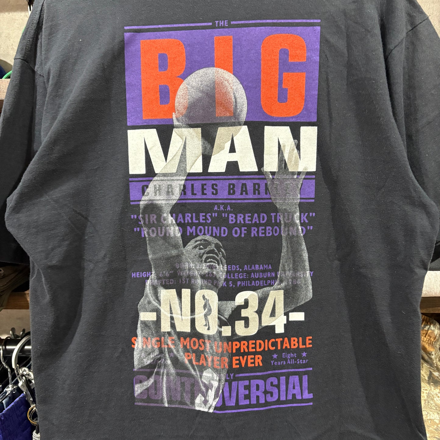 【90s NIKE / Phoenix Suns / Charles Barkley / "BIG MAN" Vintage T-Shirt】