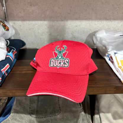 【00s / FSN Promo / 6-Panel Cap / Velcro Strap &amp; FSN Embroidery / Vintage Hat / Milwaukee Bucks】