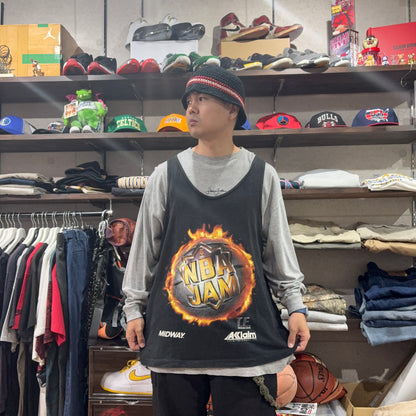 93s SALEM NBA JAM タックトップ ブラック ゲーム物 XL