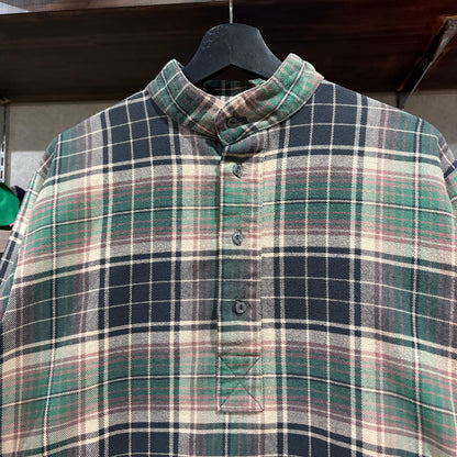 【90s-00s / The Vermont Flannel Co. / Henry Neck Flannel Shirt / XS / (USA)】