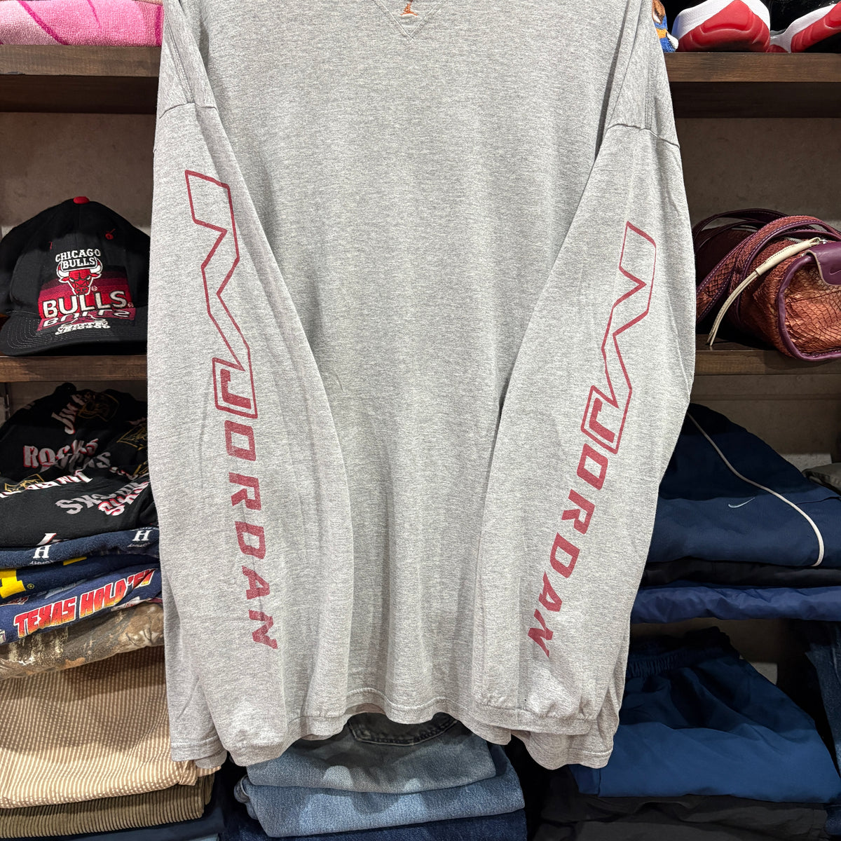 00s JORDAN Brand Sleeve Print Long Sleeve Tee XXL - Made in USA