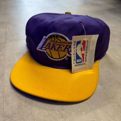 dead stock 90s LAKERS NBA cap キャップ つば裏緑