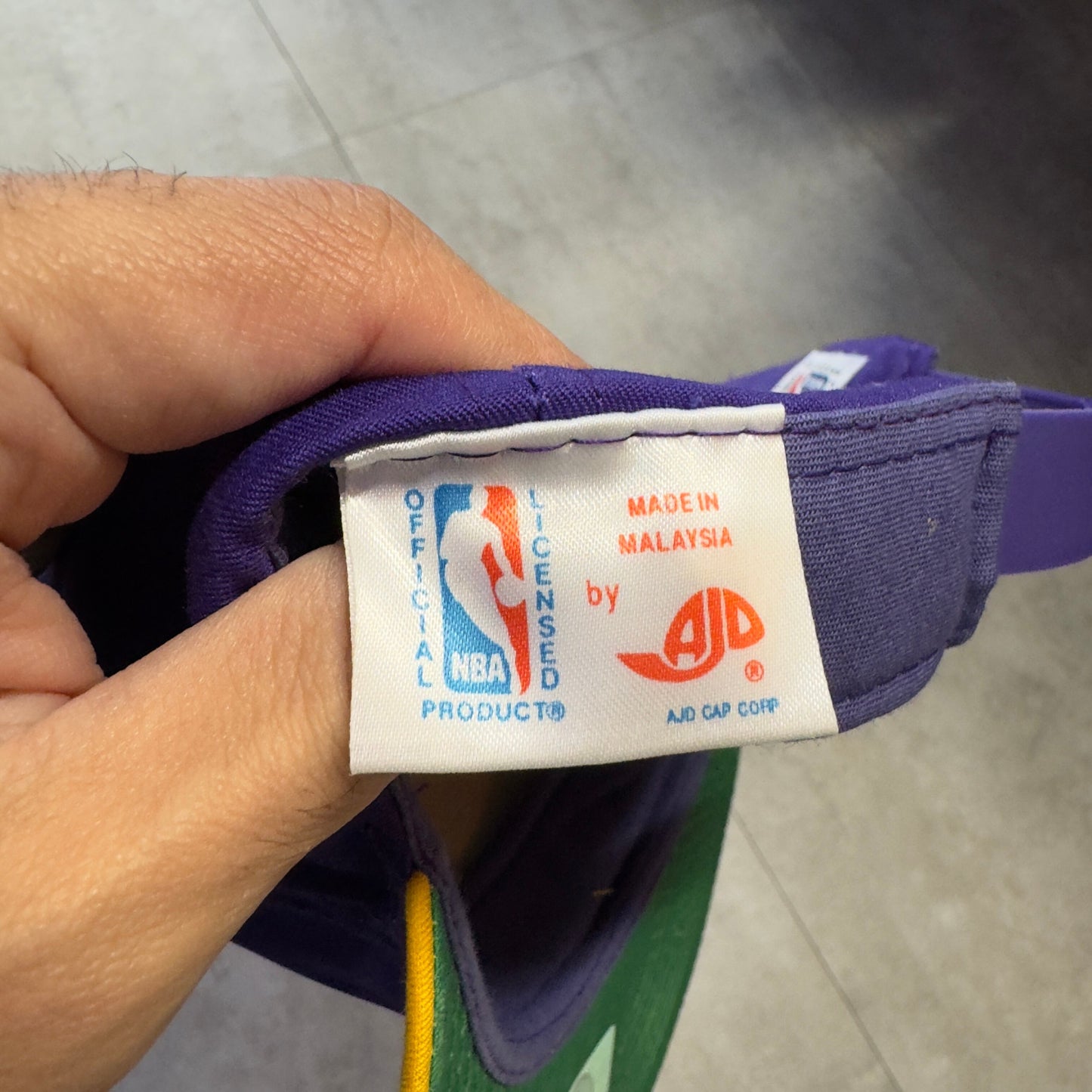 dead stock 90s LAKERS NBA cap キャップ つば裏緑