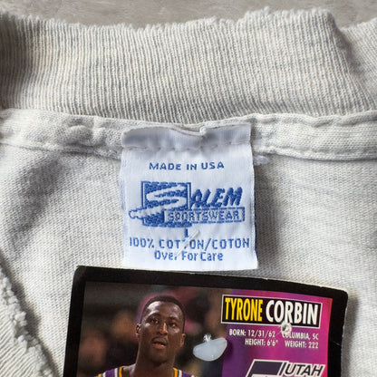90s Salem NBA Portland Trail blazers Tシャツ ダメージ 穴 ボロ L ポートランド・トレイルブレイザーズ