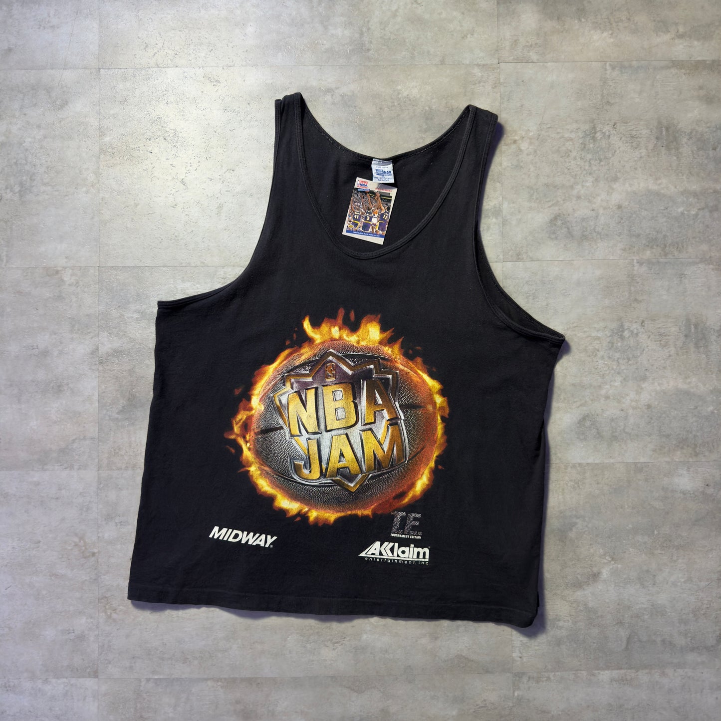 93s SALEM NBA JAM タックトップ ブラック ゲーム物 XL