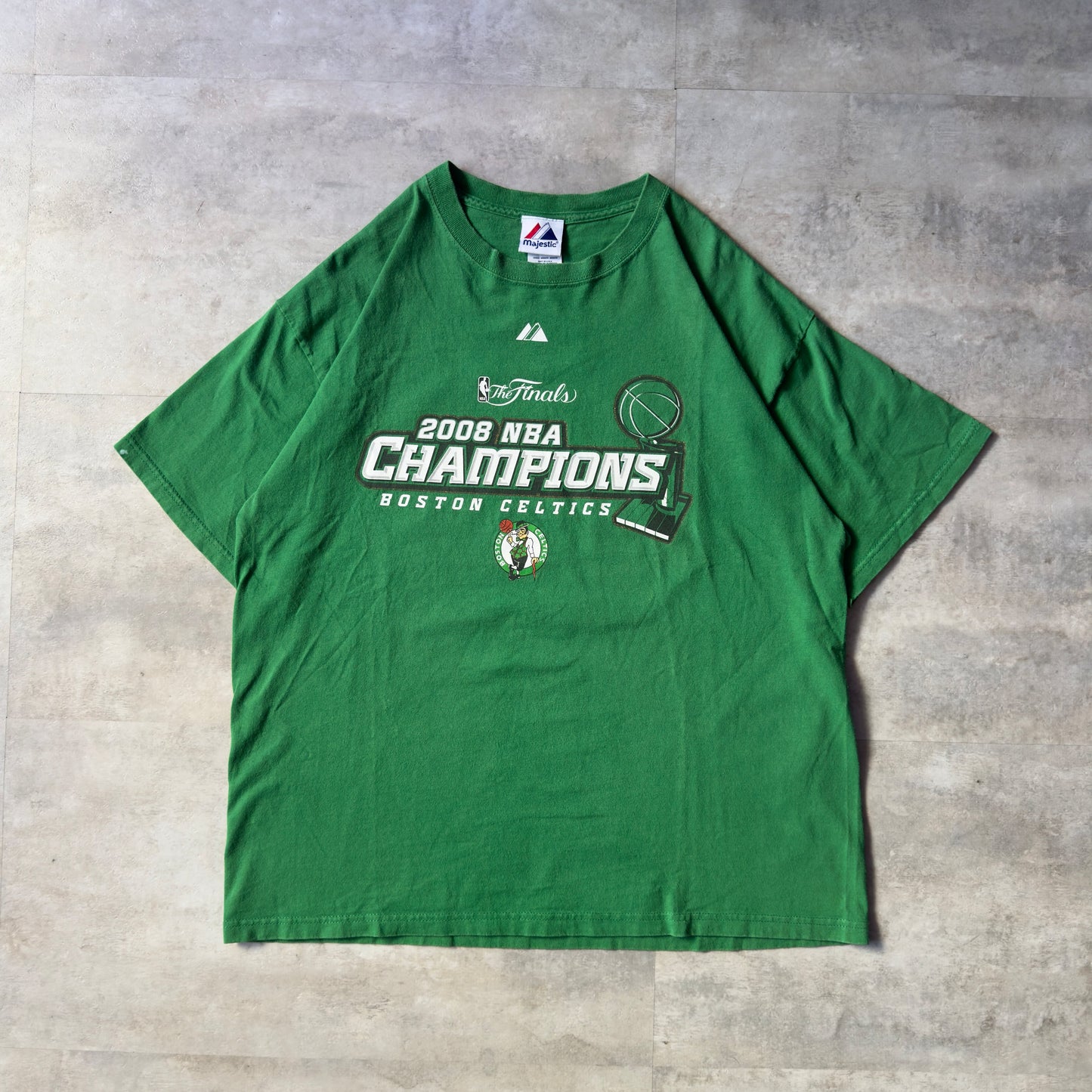 majestic NBA Boston celtics 2008s champion 半袖Tシャツ グリーン メンバー