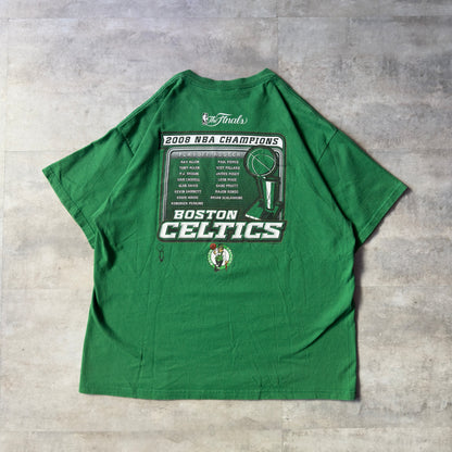 majestic NBA Boston celtics 2008s champion 半袖Tシャツ グリーン メンバー