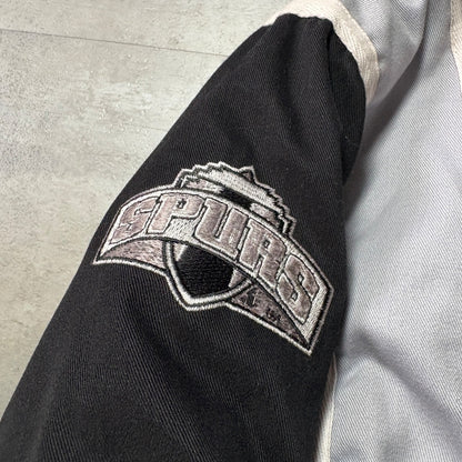 LOGO ATHLETIC NBA San antonio SPURS 中綿スタジャン XL 旧ロゴ 刺繍