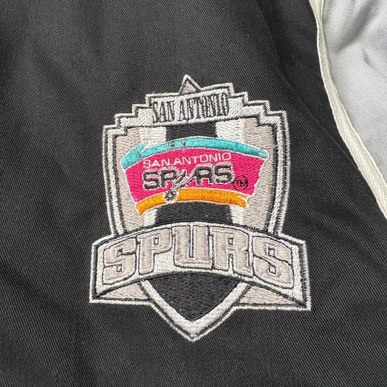 LOGO ATHLETIC NBA San antonio SPURS 中綿スタジャン XL 旧ロゴ 刺繍