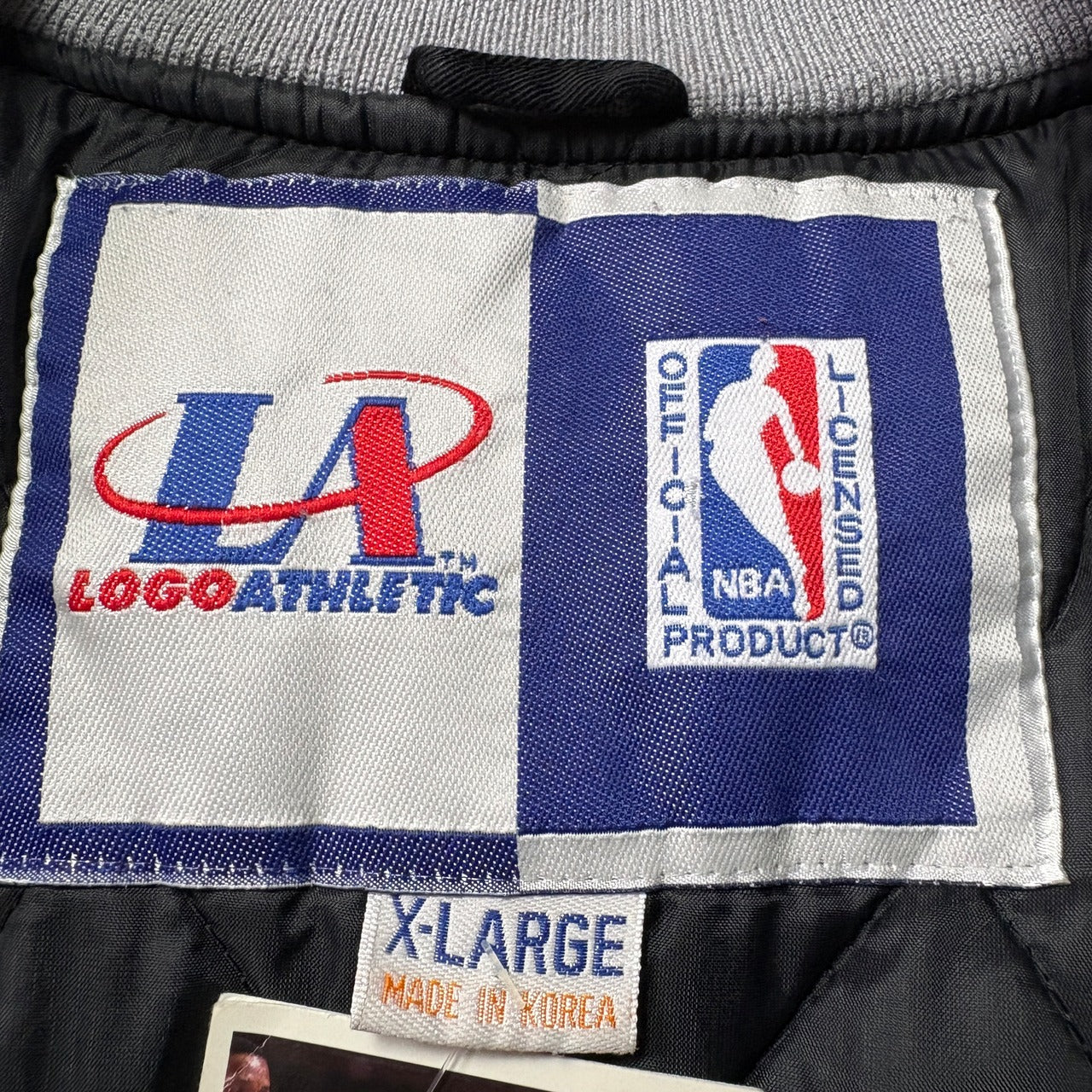 LOGO ATHLETIC NBA San antonio SPURS 中綿スタジャン XL 旧ロゴ 刺繍