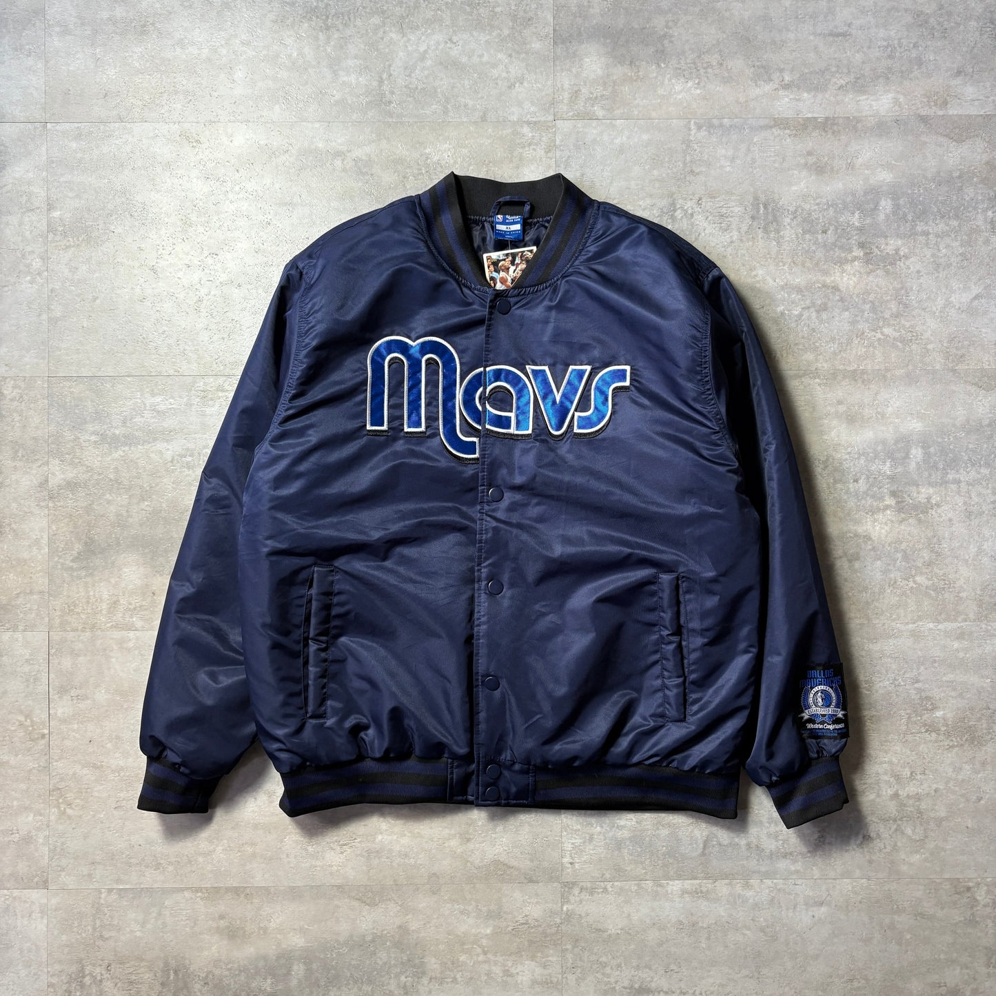 dead stock ultra game NBA Dallas Mavericks ダラス・マーベリックス ダウンジャケット スタジャン XL