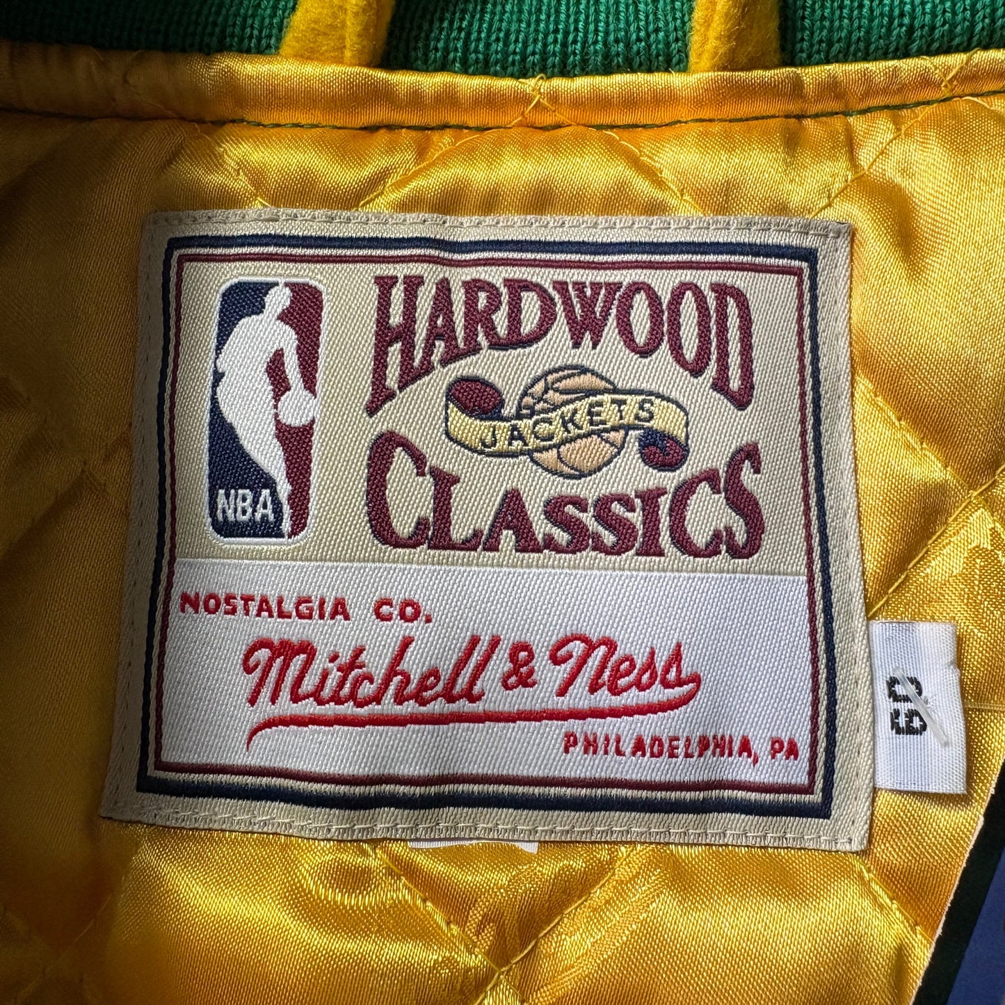 Mitchell&Ness NBA Boston celtics スタジャン 中綿 60 ボストン・セルティックス