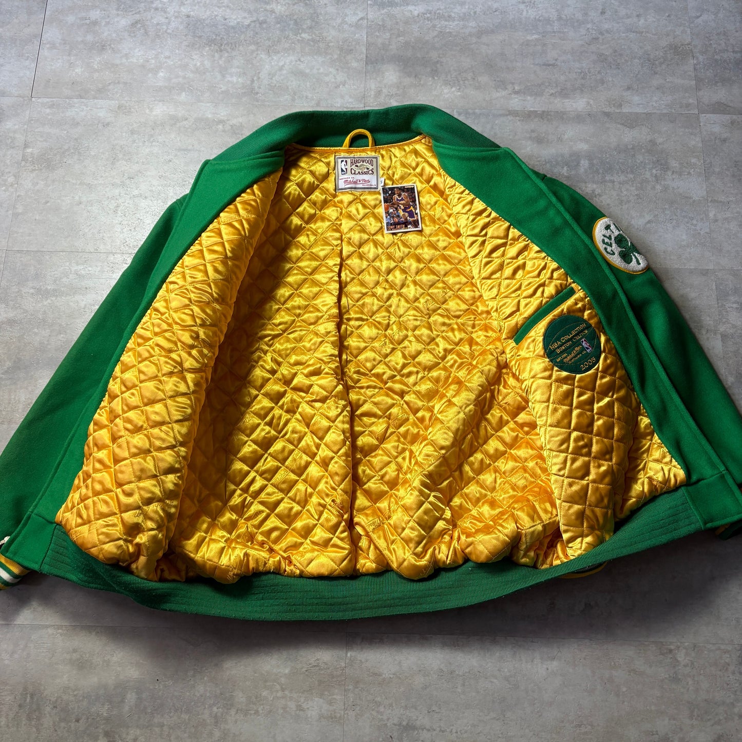 Mitchell&Ness NBA Boston celtics スタジャン 中綿 60 ボストン・セルティックス
