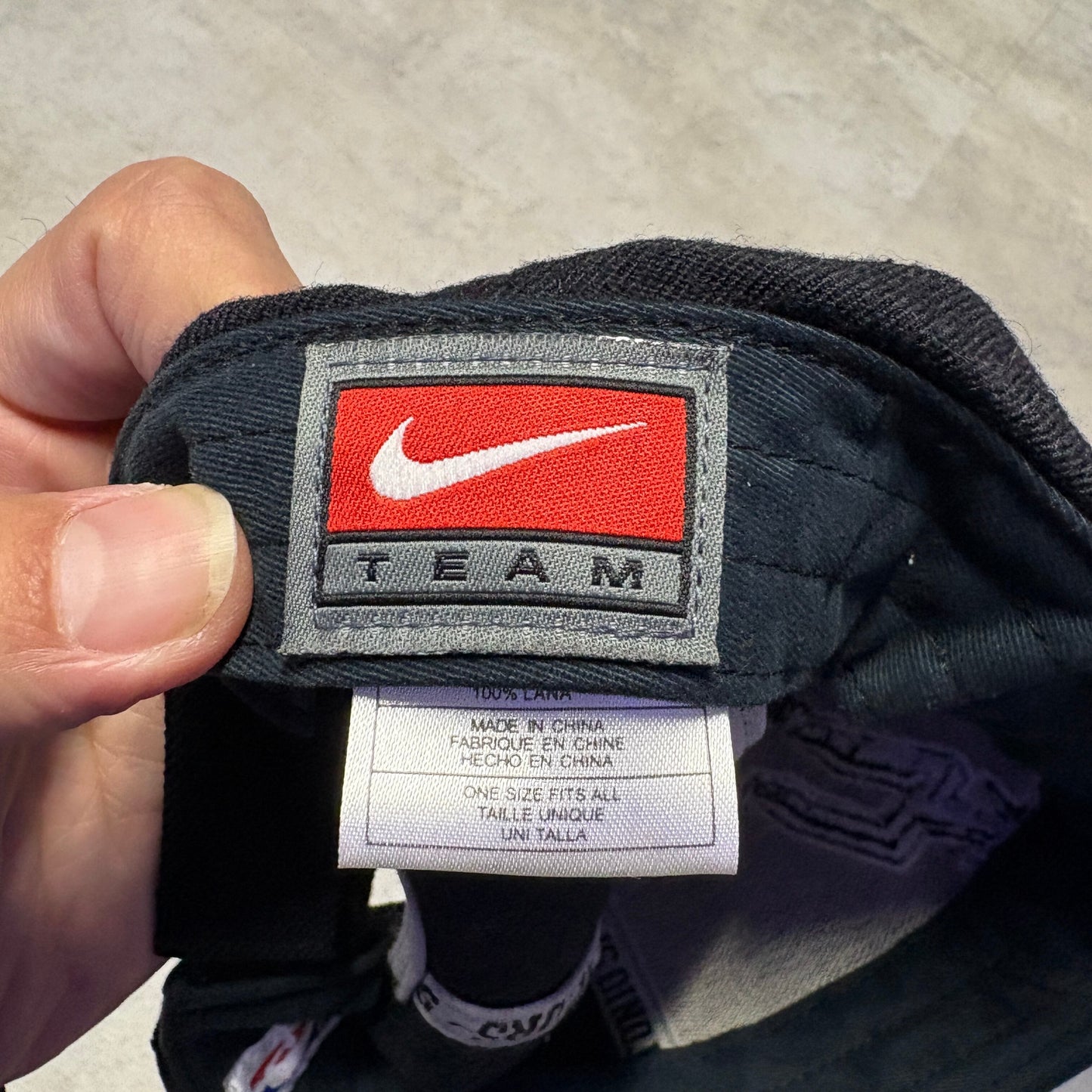 00s NIKE TEAM NBA San antonio SPURS ウールキャップ マジックテープ ビッグ3時代