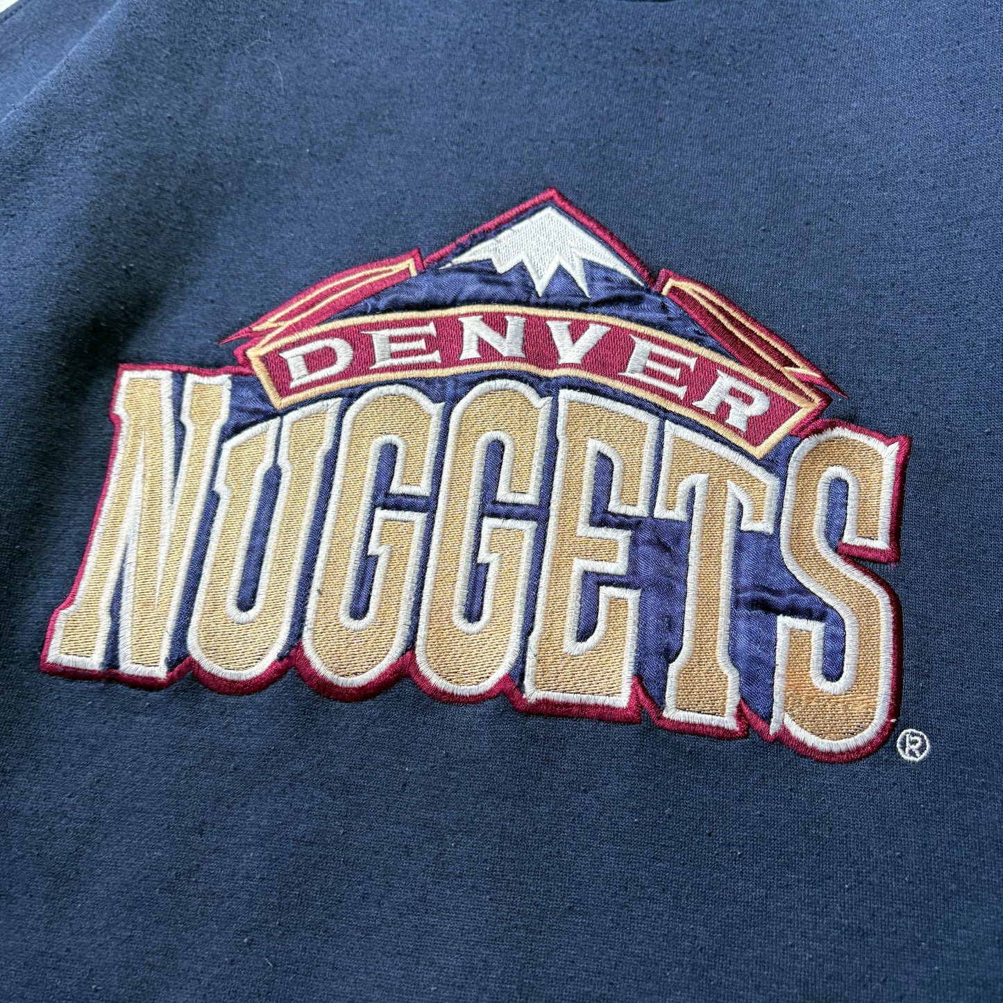 starter NBA Denver Nuggets スウェット Vネック L リブライン