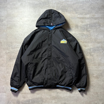 UNK NBA Denver Nuggets ダウンフードジャケット XL デンバー・ナゲッツ リブライン