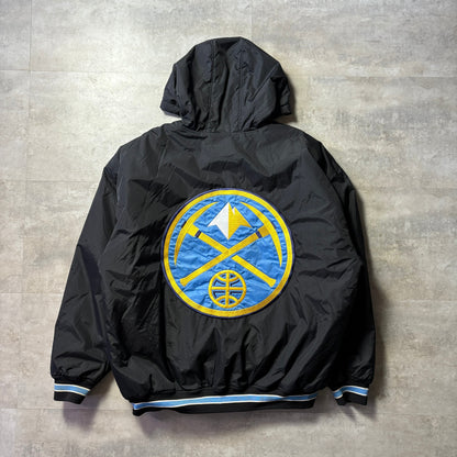 UNK NBA Denver Nuggets ダウンフードジャケット XL デンバー・ナゲッツ リブライン