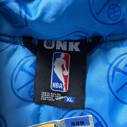 UNK NBA Denver Nuggets ダウンフードジャケット XL デンバー・ナゲッツ リブライン
