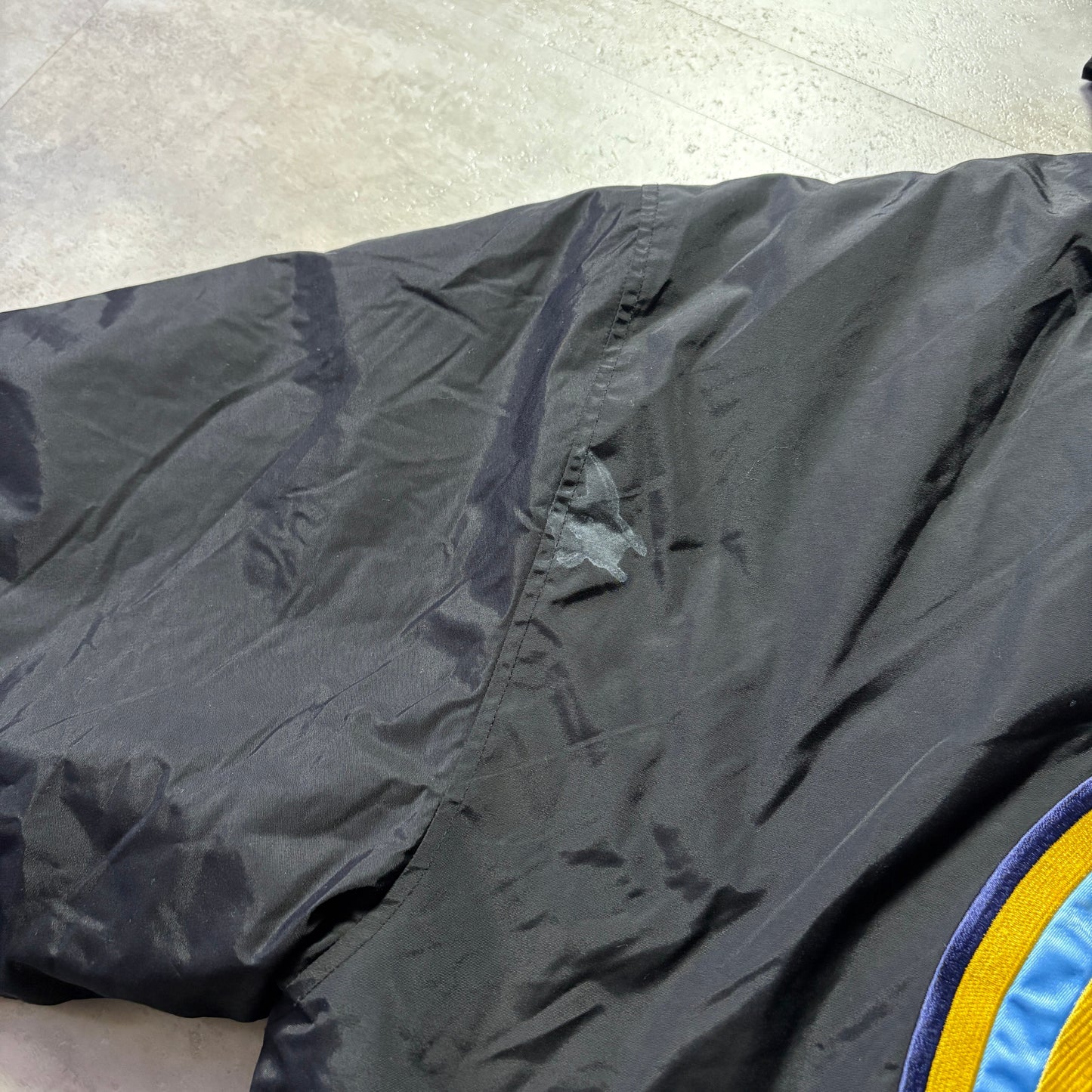 UNK NBA Denver Nuggets ダウンフードジャケット XL デンバー・ナゲッツ リブライン