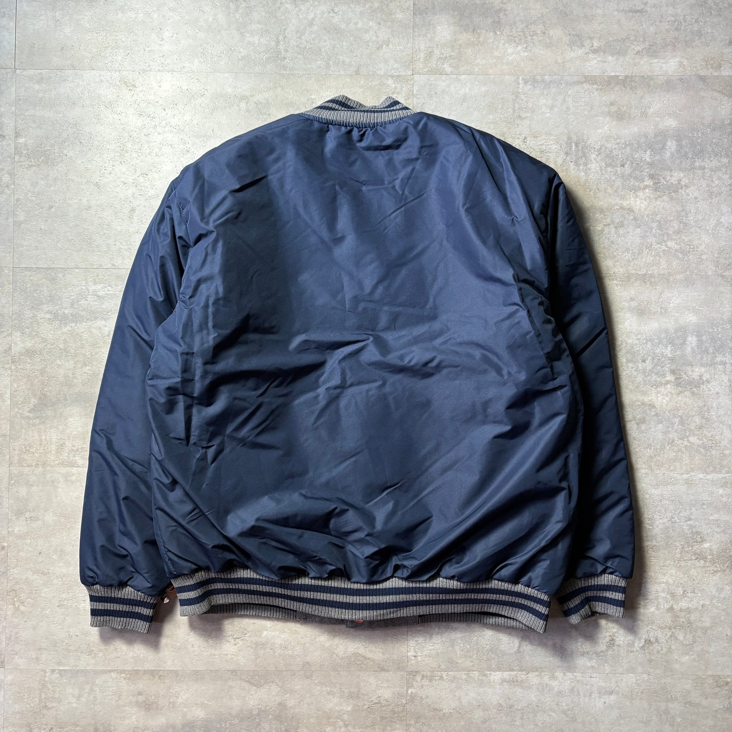 〈dead stock〉 JH design NBA Utah Jazz reversible jacket リバーシブル スタジャン ウール×ナイロン ユタ・ジャズ 2XL