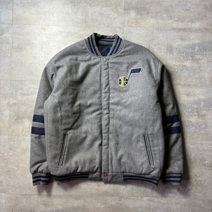 〈dead stock〉 JH design NBA Utah Jazz reversible jacket リバーシブル スタジャン ウール×ナイロン ユタ・ジャズ 2XL