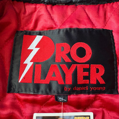 Pro Player NBA CHICAGO BULLS leather jacket レザージャケット XL シカゴ・ブルズ