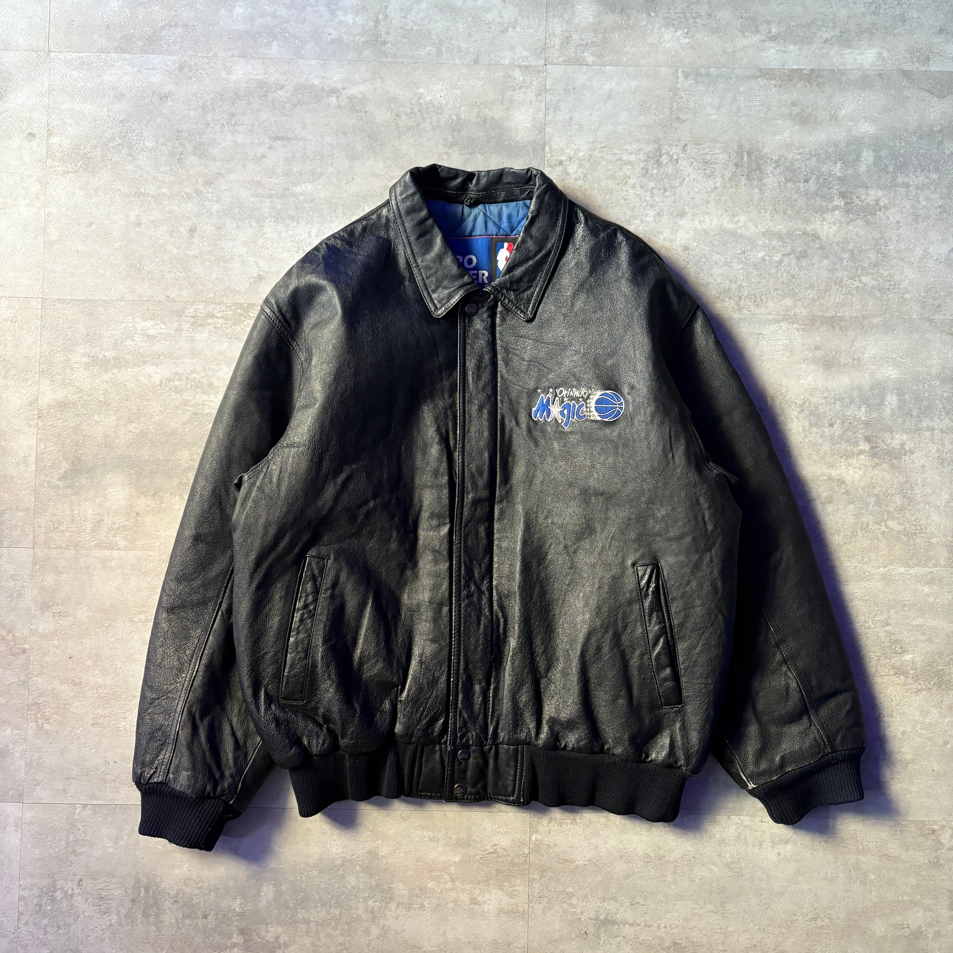 90s Pro Player NBA Orlando Magic レザージャケット