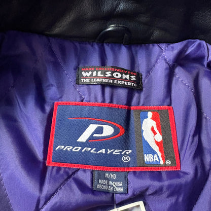 pro player ×WILSONS NBA Phoenix SUNS leather jacket レザージャケット M フェニックス・サンズ