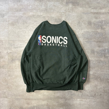 90s champion reverse weave NBA Seattle super sonics スウェット L相当 フェード シアトル・スーパーソニックス
