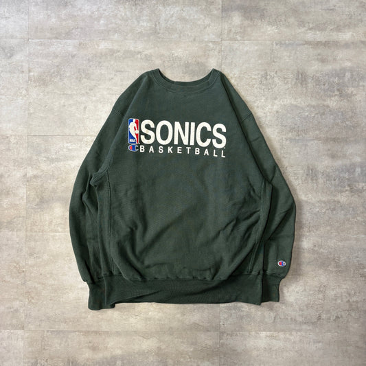 90s champion reverse weave NBA Seattle super sonics スウェット L相当 フェード シアトル・スーパーソニックス