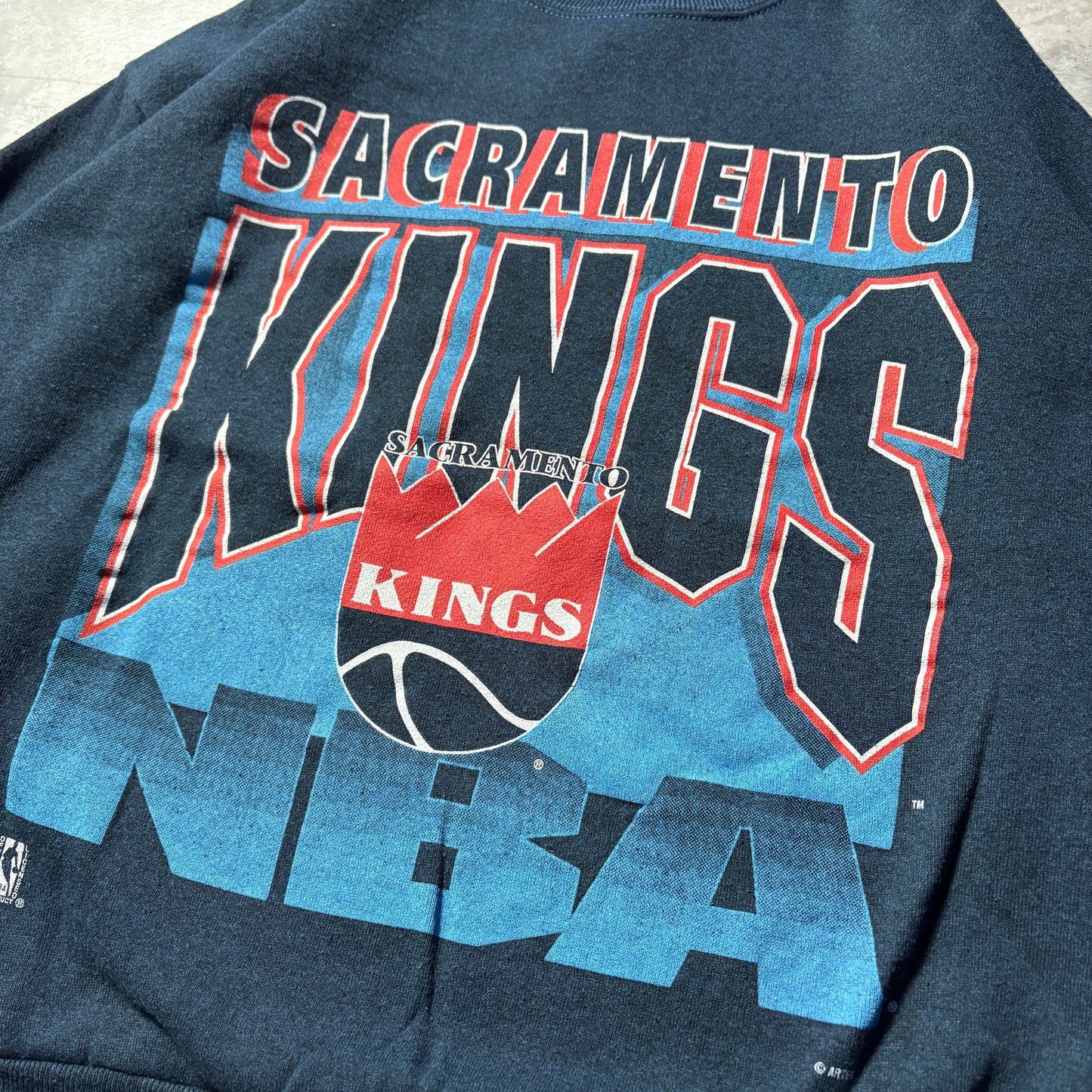 90s ARTEX sacrament kings NBA サクラメント・キングス XL スウェット USA製