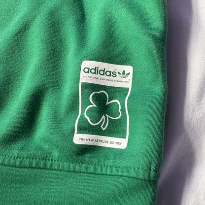 00s adidas NBA Boston Celtics トラックジャケット スウェットジャージー M ボストン・セルティックス トラックジャケット ジャージ 緑×白 古着