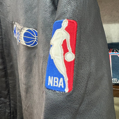 pro player NBA Orlando Magic leather jacket レザージャケット L オーランド・マジック