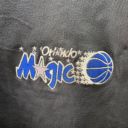 pro player NBA Orlando Magic leather jacket レザージャケット L オーランド・マジック